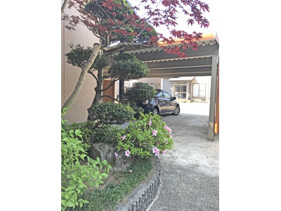 カーポート+庭