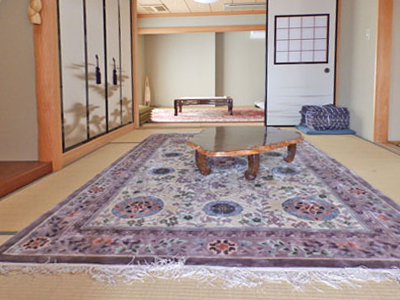 床の間のしつらえ、北山杉の絞り