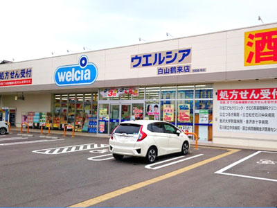 ウエルシア白山鶴来店まで約490m