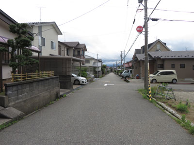 前面道路を含む現地写真